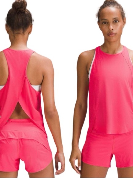 lululemon athletica Tops - lululemon high ventilation running tank top in color lip gloss